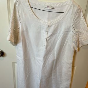 Vineyard Vines size 14 white lined dress, excellent used condition